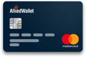 Dark Blue Allied Wallet Prepaid Card