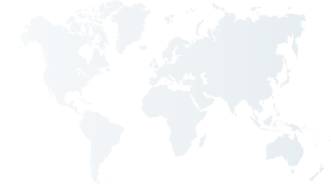 Light grey outline of the world map
