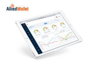 ipad displaying Allied Wallet dashboard