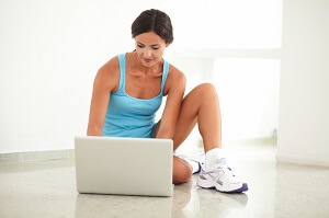 Woman on computer